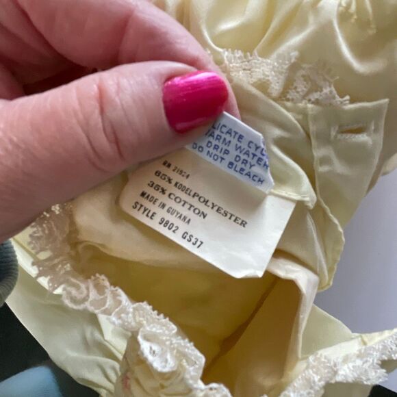 Vintage Polly Flinders size 12 Mo pale yellow maxi - Picture 6 of 6